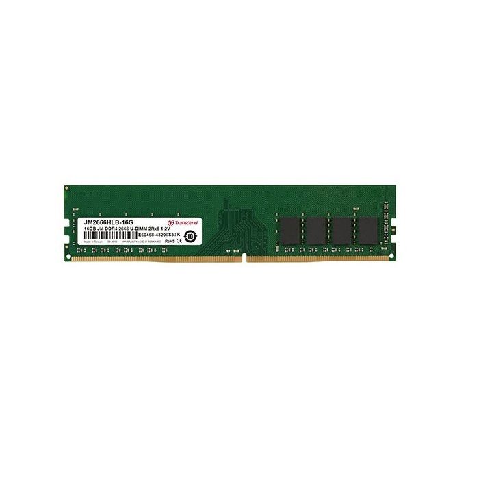 Mémoire vive DDR4 TRANSCEND JetRAM - 16 Go - DIMM 288 broches - 2666 MHz / PC4-21300 - CL19 - Non ECC