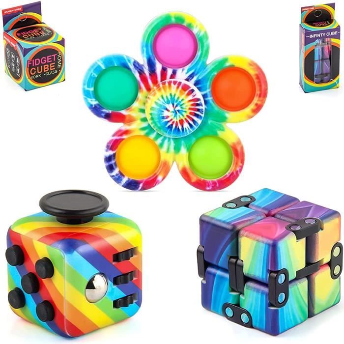 Cube Anti Stress, Super Cube Anti Stress, Objet Anti-Stress, Fidget Cube,  Gadget Anxiété,Objet Destressant , Gadget de détente - Cdiscount Jeux -  Jouets
