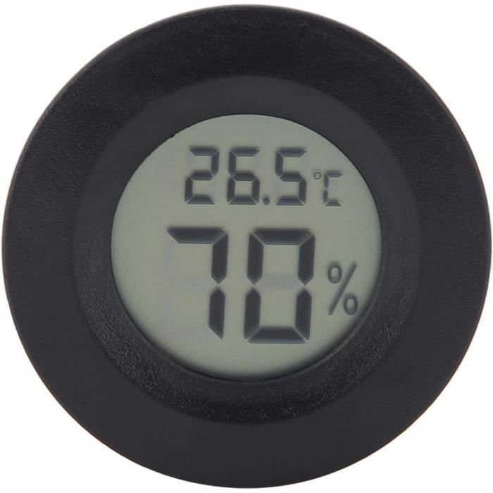 Lot De 5 Mini Thermomètres Hygromètres Blancs, écran LCD