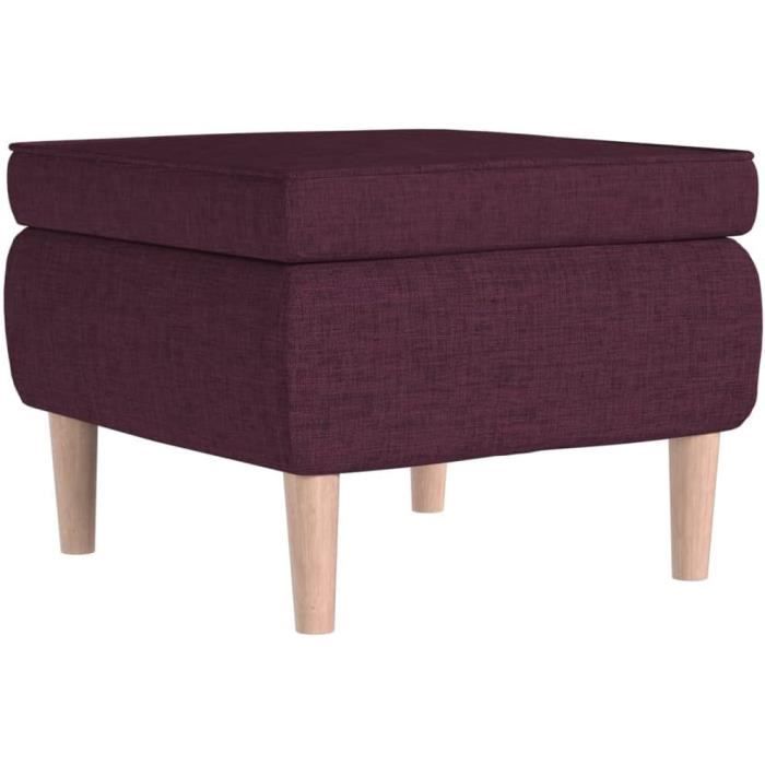 Repose-pied,Tabouret de pied,Pouf pliable noir et argenté textilène et
