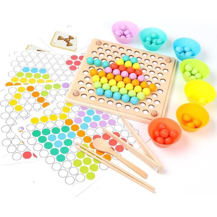 MARAYAN Jeux Montessori 2 3 4 5 ans, Jouet en bois enfant, Jeu éducatif,  apprendre Alphabet, a compter à lire, cadeau fille garçon - Cdiscount Jeux  - Jouets