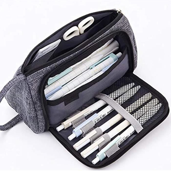 Trousse Scolaire Real Madrid 3ème Maillot 24/25 - 37 Outils Inclus - Pour Enfants 5-14 Ans - Polyester Recyclé - Dimensions 12,5 X 5,5 X 19,5 Cm - 4