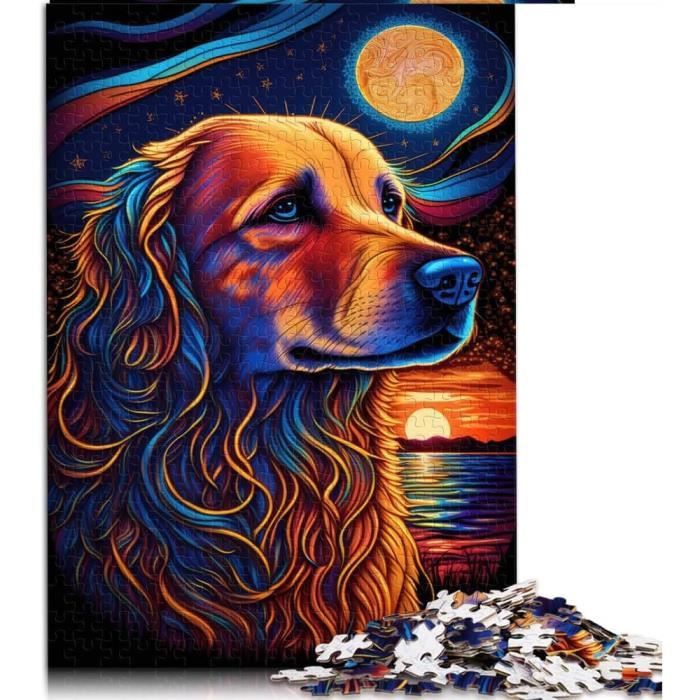 Puzzle pour Enfants Art Lions colorés 1000 pièces Puzzle en Bois pour Adultes et Enfants à partir de 12 Ans Grands Cadeaux et Jouets (Taille 75 x 50 cm