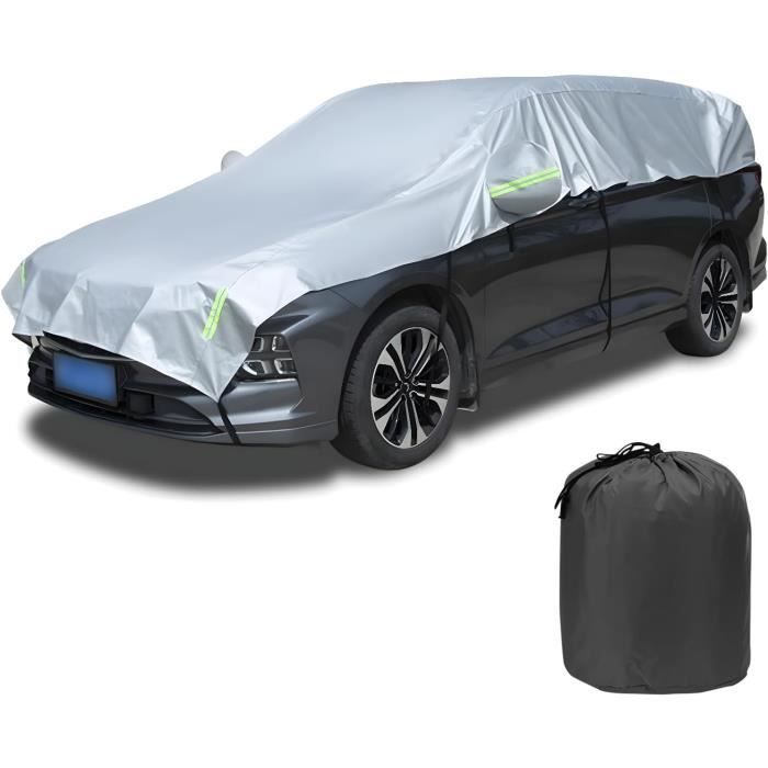 Housse de protection bâche voiture demi-garage protection UV pour  berline