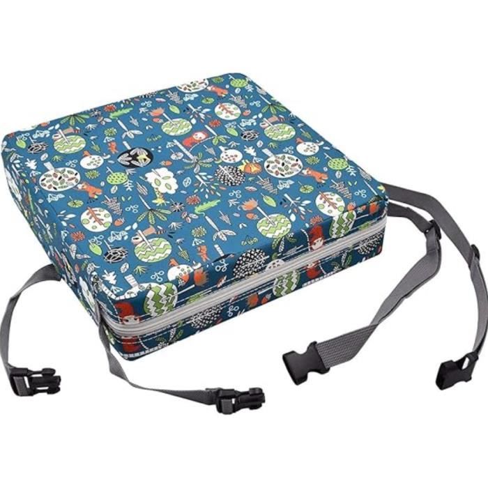 Rehausseur Chaise Enfant - Imperméable - Coussin de Siège Dappoint - Coloré - Lavable - Compact