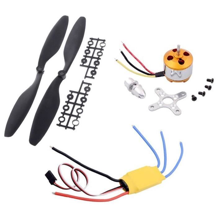 DXW A2212 1400KV 2-4S 3.17mm Moteur Sans Balais Pour RC FPV Aile Fixe Drone Avion 9050 Moteur D Helice