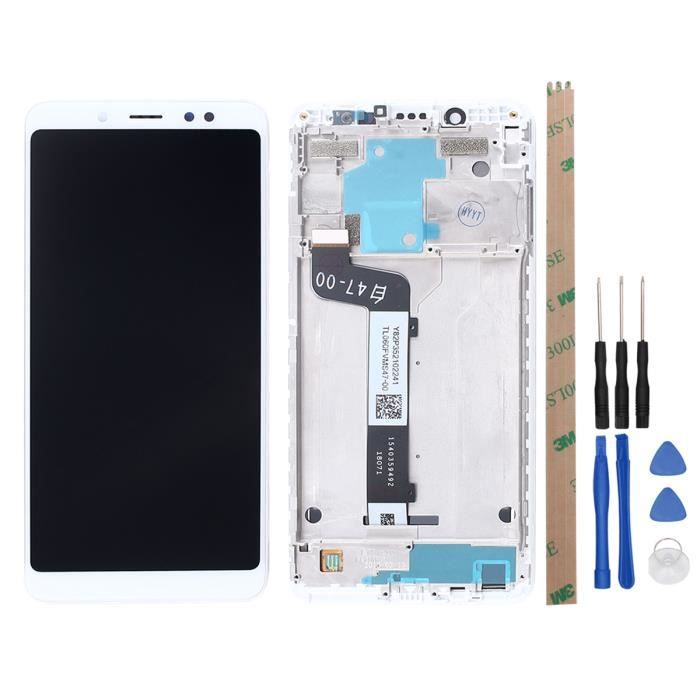 Ensemble écran tactile Lcd de remplacement, avec châssis en verre, pour Xiaomi Redmi note 5 / redmi note 5 pro  509