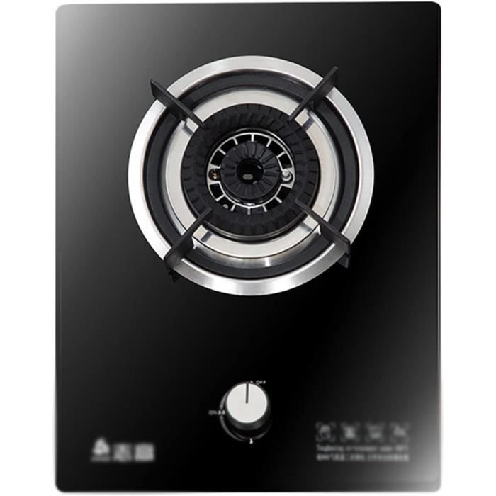 Cuisinière À Gaz 3 3 Cm Poêle À Gaz Intégré 1 Brûleur en Verre Noir