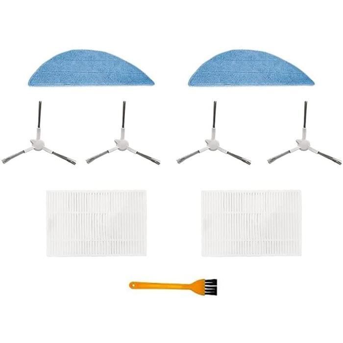ZAMETTER Ersatzteil-Set Für Zigma Spark 980/981 - 5 Filter, 4 Wischtücher, 6 Seitenbürsten