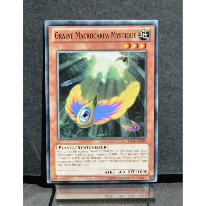 Yu-Gi-Oh! Karte „Mystic Macrocarpa Seed“ – LVAL-EN035, Common, 1st Edition, Pflanze/Stimmgerät