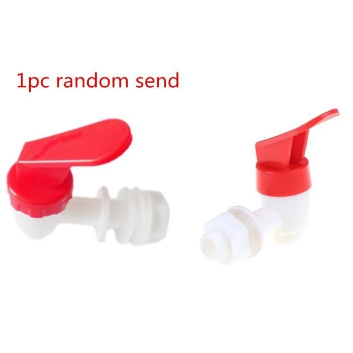 Lot De 2 Robinets Poussoir – Refroidisseur D’eau – Bleu/rouge – Verrouillage Enfant