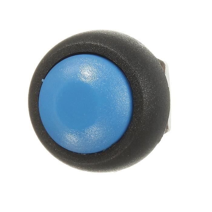 BOUTON POUSSOIR rond Corne Switch interrupteur commutateur OFF-ON Bleu ...