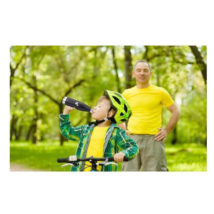 Facile /à Nettoyer Pas Facile /à Tomber AORIN Bouteille deau en Acier Inoxydable isol/é /à Double Mur Processus de rev/êtement en Poudre r/ésistance aux Rayures