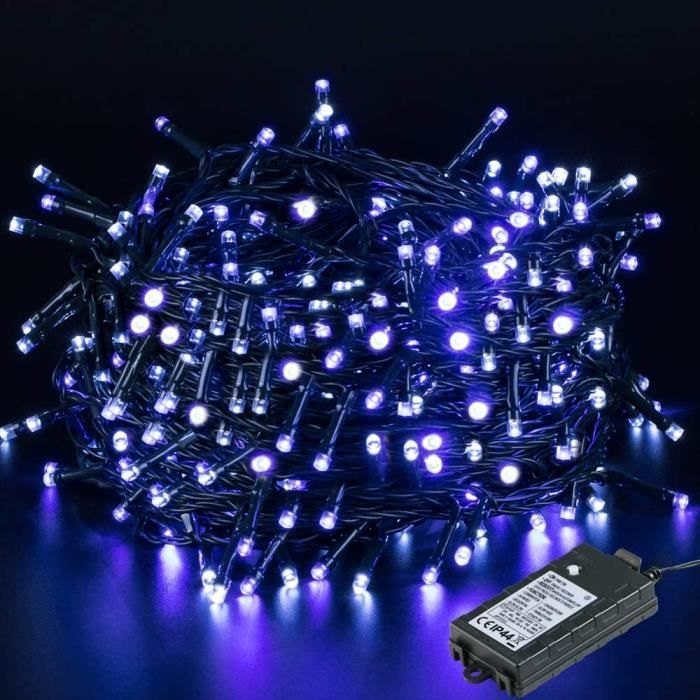 Mariage Jardin Noël GlobaLink Guirlande Lumineuse Extérieur 40M 300 Leds Extérieur et Intérieur 8 Modes Fonction de Mémoire et Chronométrage Guirlande Lampes Décoration de Batterie pour Maison 