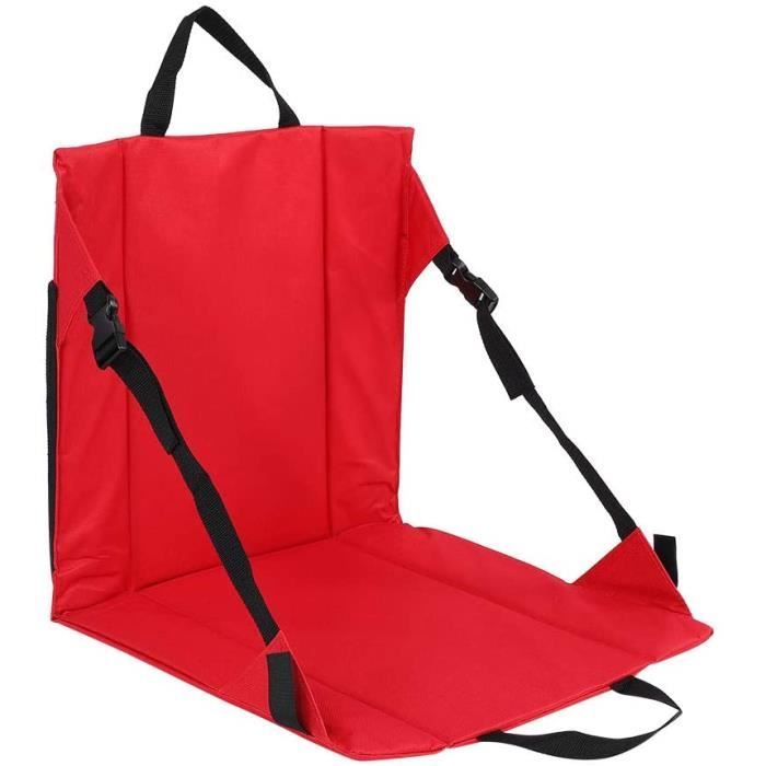Coussin Siège De Stade Pliable, Dossier Inclinable, Gradins Extérieurs – Bleu, Compact Et Portable