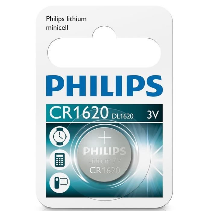 1 pile bouton Philips CR1620 - 3 v - Cdiscount Jeux - Jouets