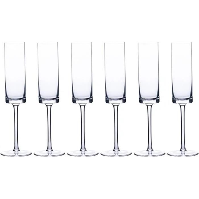 Flûtes À Champagne Lot De 6 Verres À Champagne En Cristal De Haute