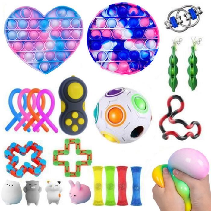 36 Pièces Jouets Sensoriels, Fidget Toys Pack Pas Cher,Gadgets Anti-Stres,  Sensory Toy Set pour TDAH Autisme Les Enfants Adultes - Cdiscount Jeux -  Jouets