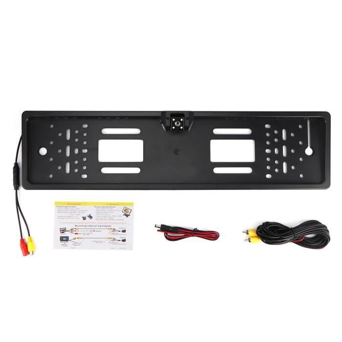 Support De Plaque D'immatriculation Avec Caméra 4 LED – Mediawave Store MWS19113, Pour Caméra De Recul
