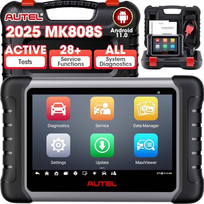 Autel MaxiCOM MK808S OBD2 Outil de Diagnostic Automatique Lecteurs Code Scanner Valise Diagnostic