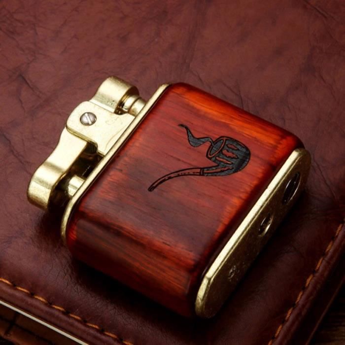 Briquet à Cigare HONEST Métal Laiton - Kérosène, Coupe-Vent Et Créatif (Neuf)