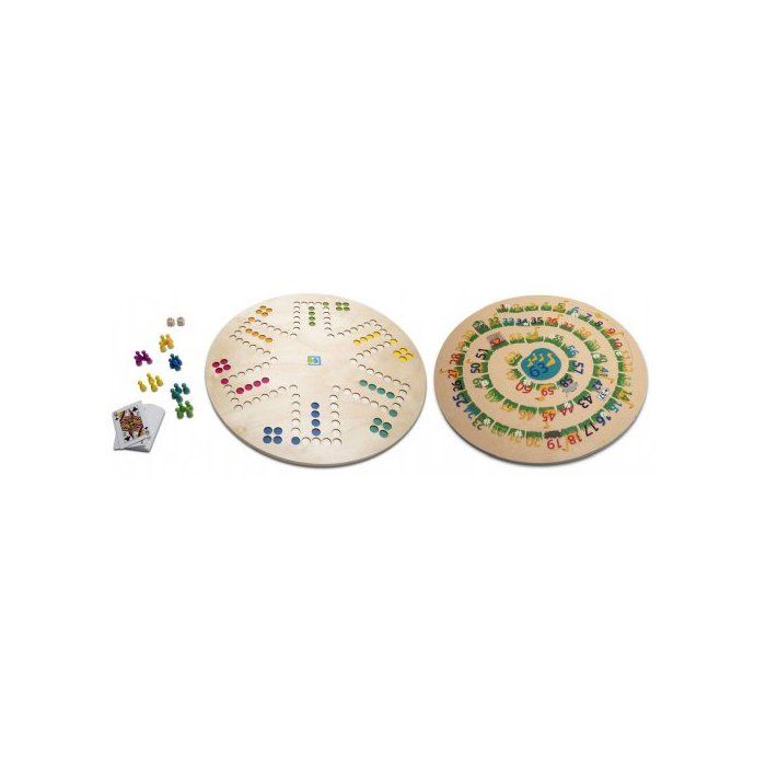 Jeu de soci?�t?� - BUITENSPEEL - 3 en 1 - Plateau G?�ant XXL 45 cm - Pour enfants ?� partir de 4 ans 