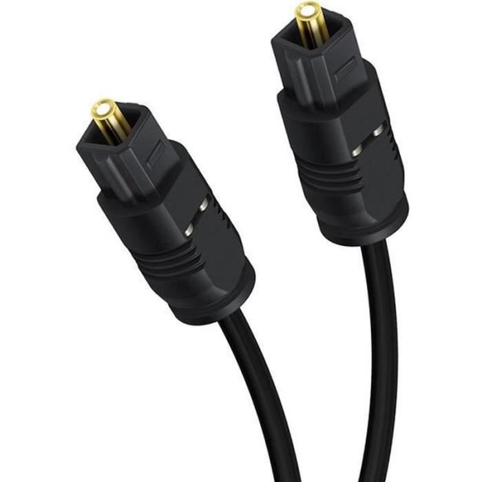 Juce® 1M Câble Optique Audio Toslink Fibre Numérique Pour Barre de Son HiFi Home Cinéma TV PS3