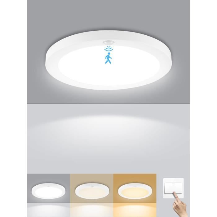 Plafonnier LED à détecteur de mouvement 22W Lampe de Plafond