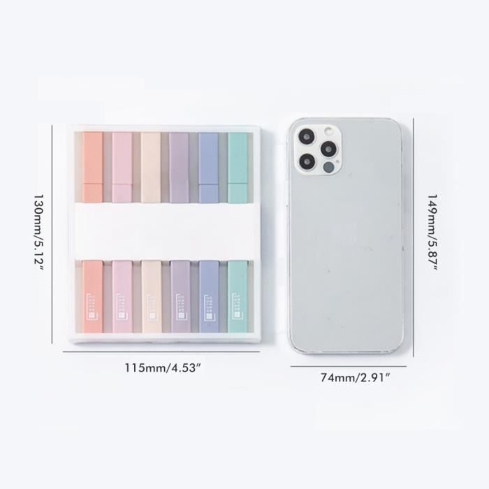 24 Mini Surligneurs Pastel - 6 Couleurs Fluos - Forme De Bonbon Kawaii - Pour École Et Maison