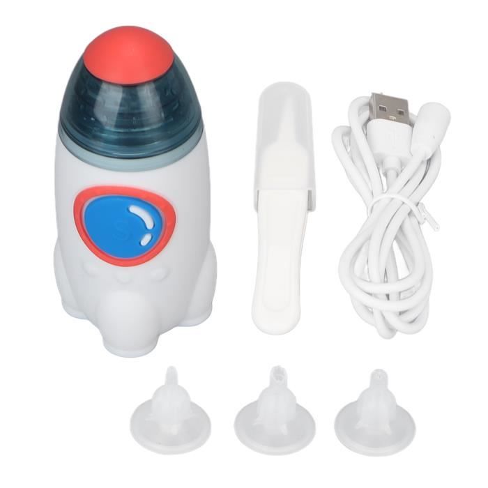 Aspirateur Nasal électrique Pour Bébé - 9 Niveaux D'aspiration + Musique Et Lumière - Avec 3 Embouts En Silicone