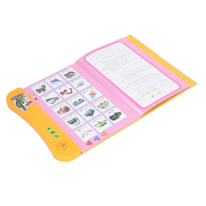 Livre Sonore Interactif Arabe Pour Enfants - 25,5x23,5 Cm, Avec Stylo éducatif - Apprentissage Bilingue Anglais/espagnol
