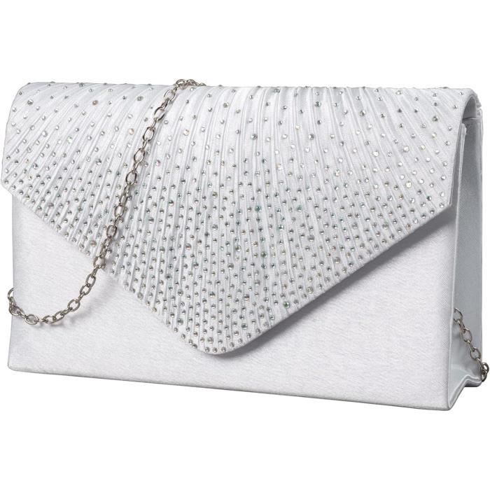 Pochette Soirée Or & Strass - Élégance Moderne