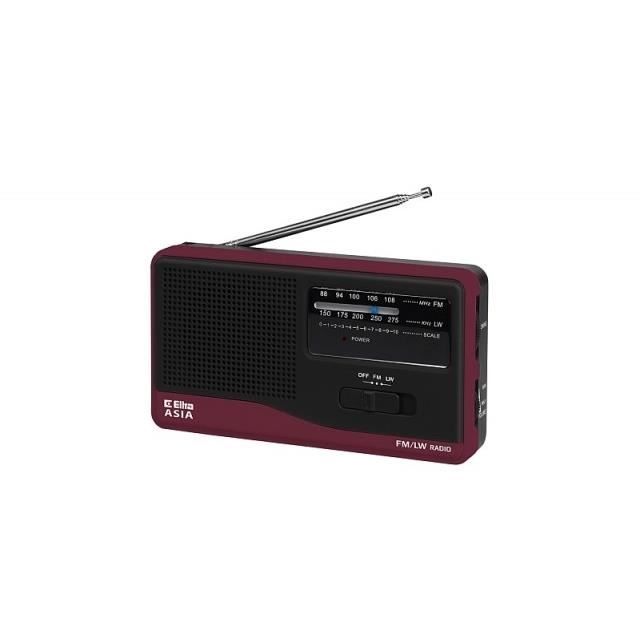 Radio - ELTRA - ASIA - Noir - Rouge - 5907727027837