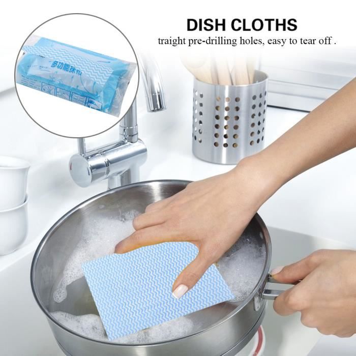 Torchons De Cuisine Absorbants - Lot De 2, 40x60 Cm - Imprimés Fleuris - Fibres Ultrafines - Pour Vaisselle Et Nettoyage