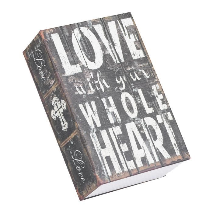 Coffre-fort Caché En Forme De Livre - Serrure à Clé, Dimensions 11.5x8x4.5cm - Pour Cacher Argent, Bijoux, Cartes