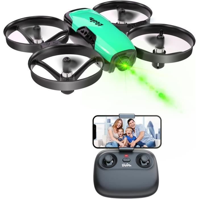 Mini Drone - Loolinn - Quadricoptère - Caméra Réglable - Vol Sécurisé - Pour Enfants à Partir de 8 Ans