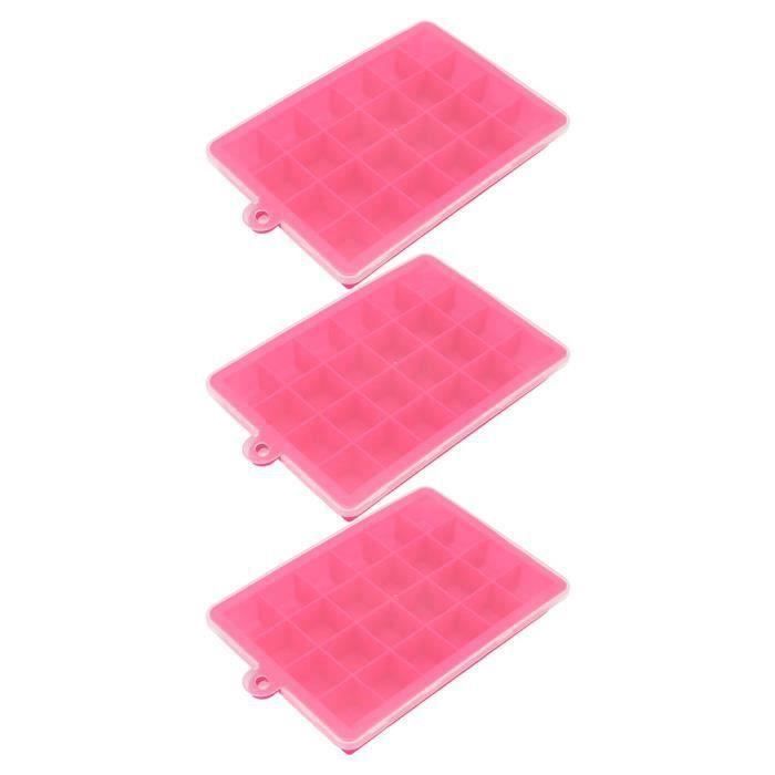 TMISHION Bac à Glaçons Avec Couvercles Lot De 3 Bacs à Glaçons