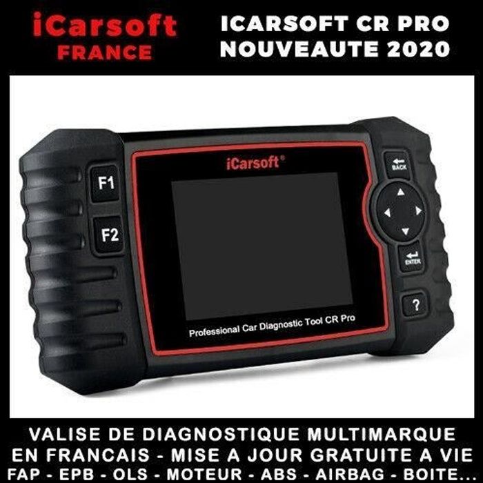 ICarsoft CR V3.0 - Valise Diagnostic Auto Multimarques - Outil Diagnostique  Auto Pro Tactile AUTOCOM / DELPHI - Cdiscount Auto