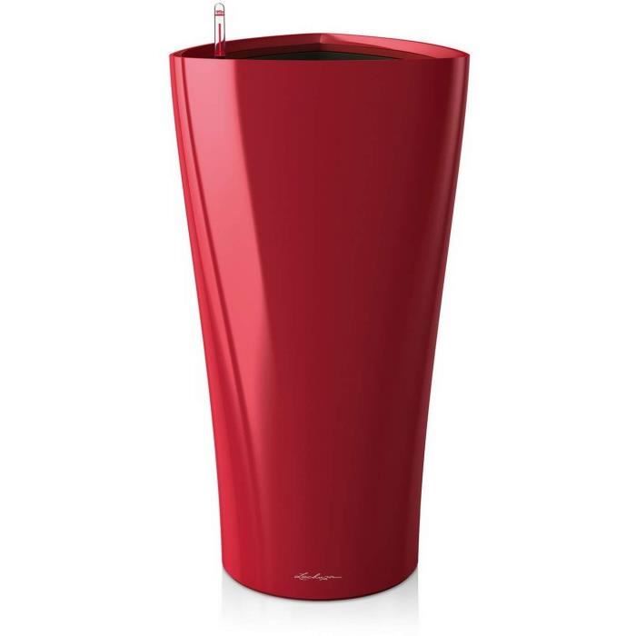 Pot de fleur Delta Premium 40 - LEC - Rouge - Plastique - Avec réserve d'eau