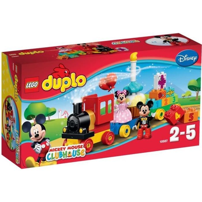 LEGO 10941 Duplo Disney Le Train d'Anniversaire de Mickey et Minnie Jouet  pour Enfant de 2 Ans et Plus avec Train et Figurines : : Jeux et  Jouets