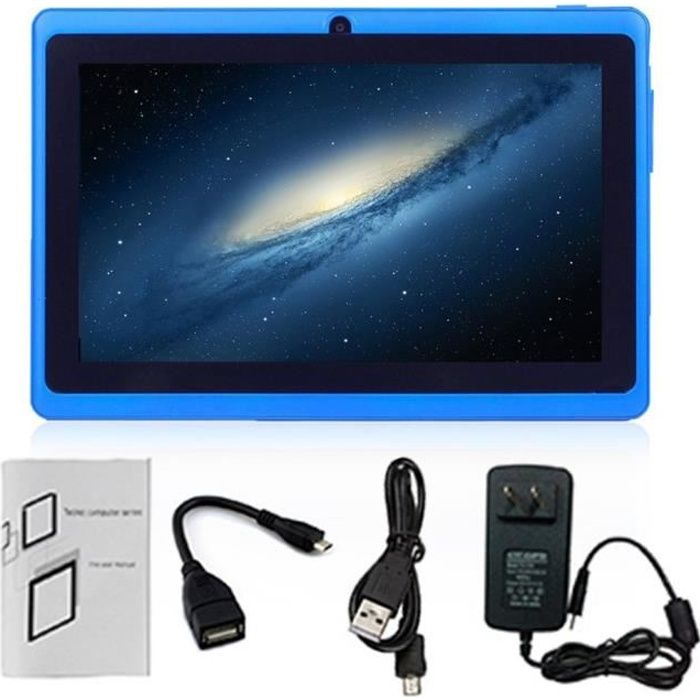 Tablette PC - MARQUE - 7 pouces - 512 Mo RAM - 4 Go - Android - caméra 2,0MP - bleu