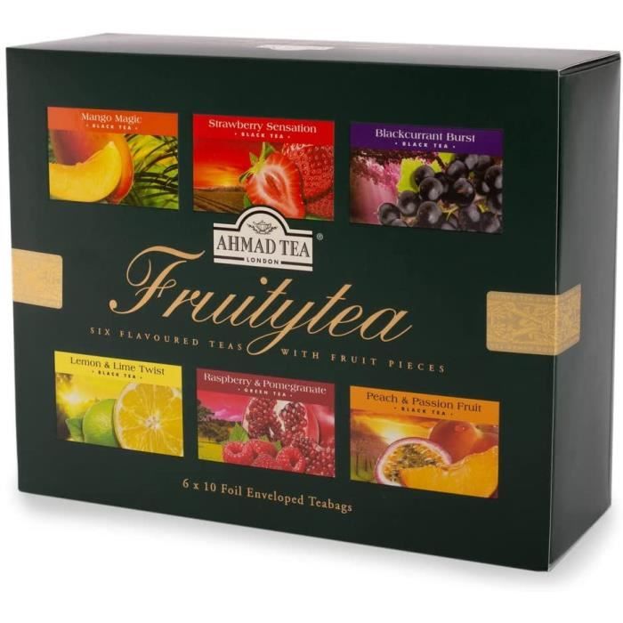 Boîte de 6 fleurs de thé vert aux fruits magiques