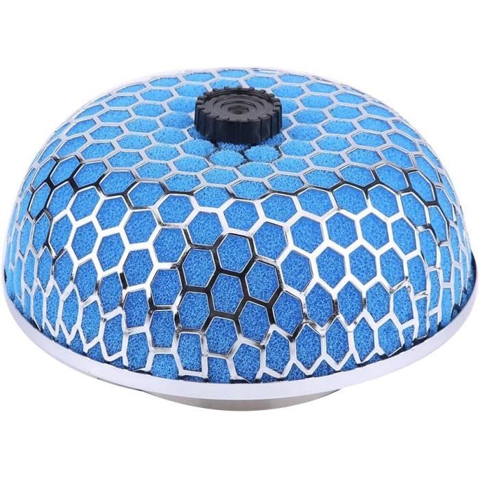 Filtre à Air Droit 40mm/1.57 Pouce Pour Moto, VTT, Cyclomoteur - Compatible Avec La Plupart Des Modèles - Couleur Bleue
