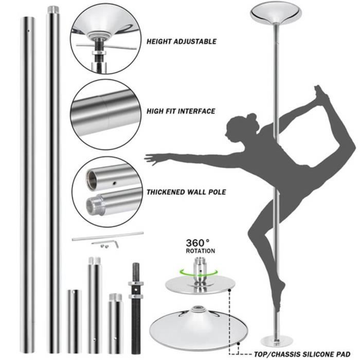 Barre de Pole Dance professionnel poledance pour statique ou avec