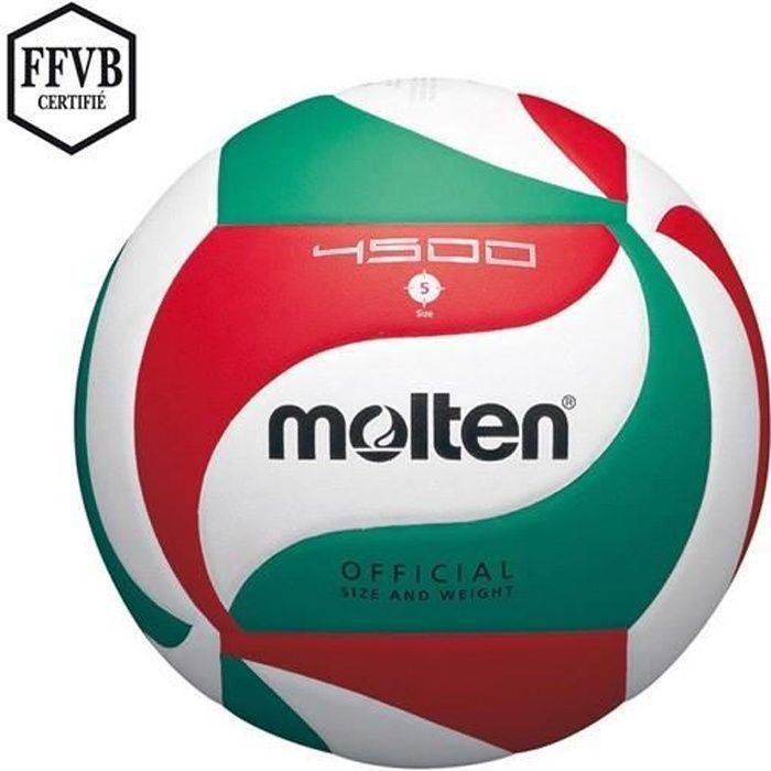 Molten V5M1500 – Ballon Volley Entraînement – Taille 5, Cuir Synthétique, Intérieur