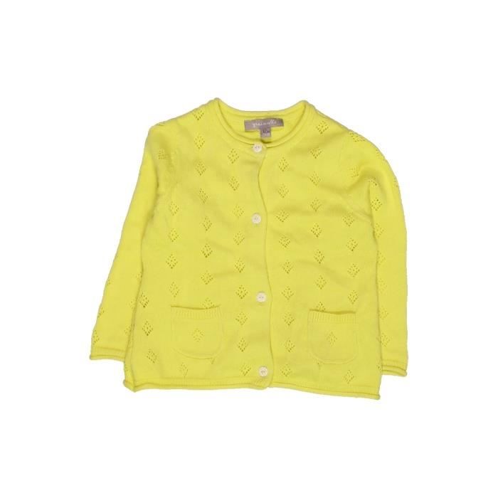 Gilet Bebe Fille Grain De Ble 12 Mois Jaune Hiver Vetement Bebe Jaune Cdiscount Pret A Porter