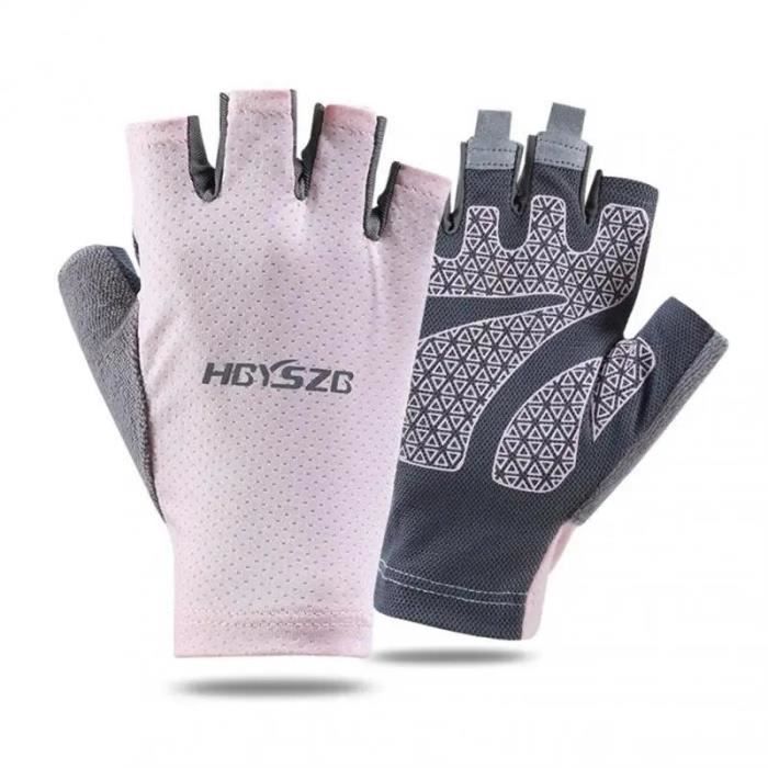 Gants Vélo Semi-Doigts Souke Sports - Avec Gel Anti-Choc | Homme Femme Fitness VTT