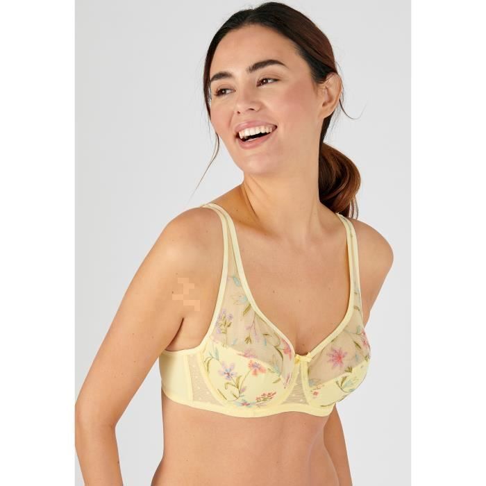 Soutien-gorge à Armatures Lisca Jaune Tendre - Taille 80B - Neuf Avec étiquette