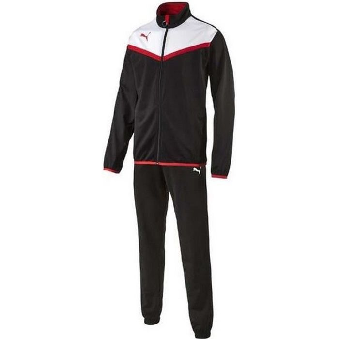 Jogging Puma Homme Noir Blanc et Rouge