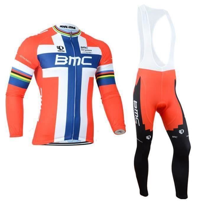 Kit Cyclisme Phonak BMC Suisse - Maillot + Cuissard à Bretelles Vert/jaune Taille M